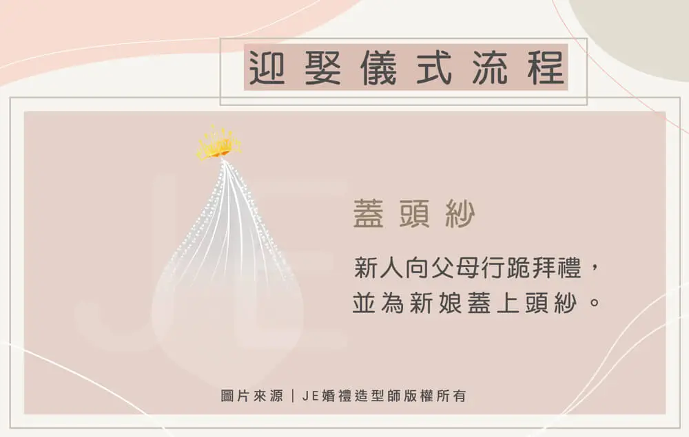 迎娶流程 - 蓋頭紗
