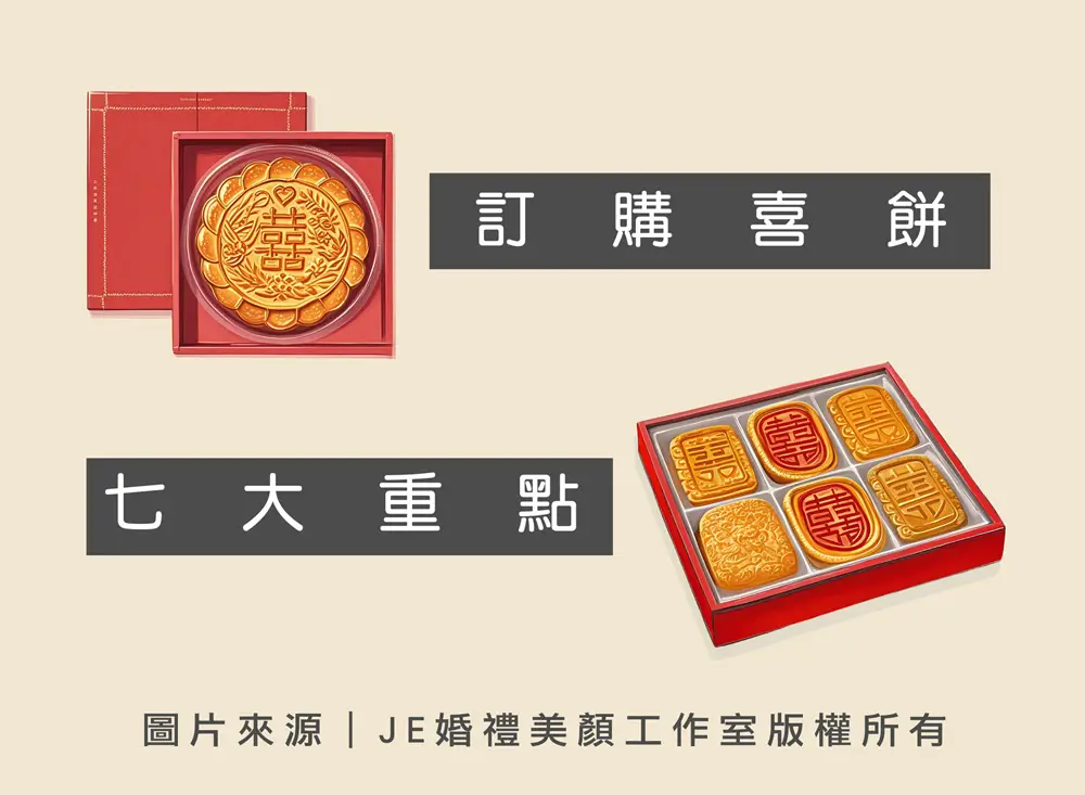 婚禮籌備 - 訂購喜餅七大重點