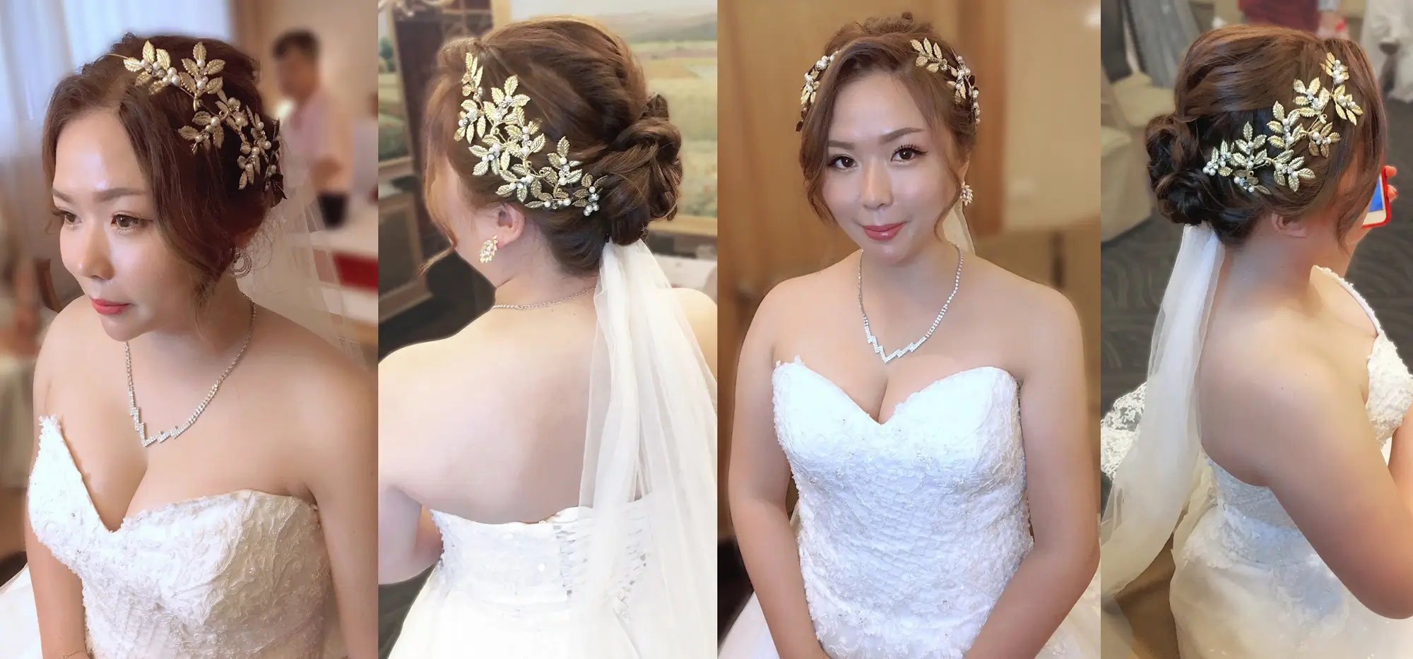台北新秘 ｜ 新娘白紗造型 ｜ 天成大飯店